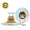Custom Logo UPF50+ Checkered Straw Hat – Bulk Beach Lifeguard Hat