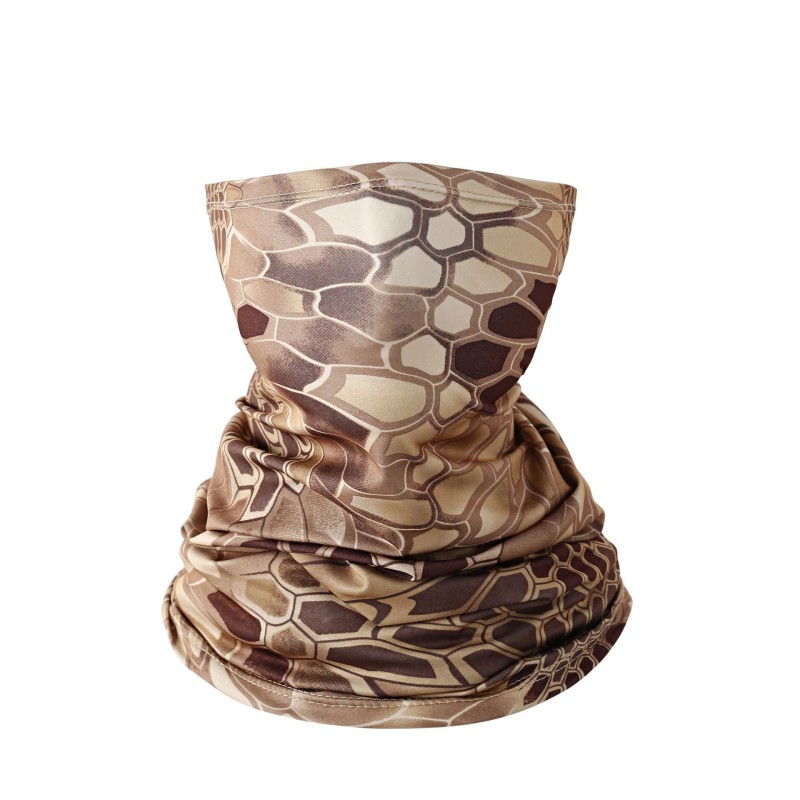 Lightweight Camouflage Face Cover Multifunctional Camo Neck Warmer for Cycling & Running
