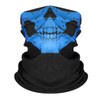 Custom Polyester Skull Print Seamless Bandana for Outdoor Activities