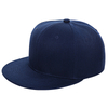 Plain Flat Brim Baseball Cap | Adjustable Structured Snapback Hat