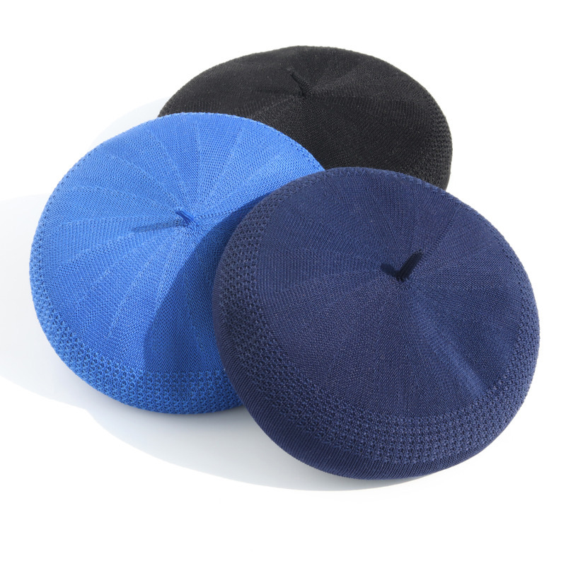 Wholesale Custom Women Solid Color Knit Beret Hat - Soft Warm Headwear