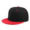 Wholesale Poolyester Plain Snapback Caps, Solid Color Blank Flat Bill Baseball Hats