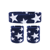 Custom Breathable Jacquard Star Sports Wristband & Headband 