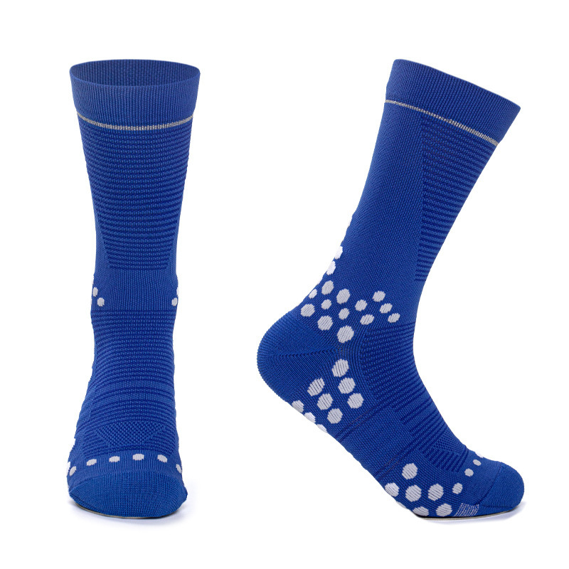 Custom Logo Anti-Slip Crew Socks | Bulk Wholesale Performance Socks with Traction Dots