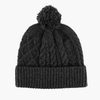 Custom Cozy Pink Cable Knit Beanie Fuzzy Pom Pom Winter Hat for Women