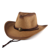 Wholesale Custom Straw Cowboy Hats - Vintage Western Sun Protection Hat for Outdoor
