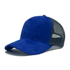 Custom Logo Suede Mesh Mesh Trucker Hat – Adjustable Baseball Cap