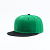 Retro Color-Blocked Streetwear Flat Brim Snapback Hat 