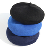 Wholesale Custom Women Solid Color Knit Beret Hat - Soft Warm Headwear