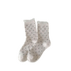 Women's Cute Polka Dot Crew Socks - Soft Cotton Breathable Mid-Calf Socks