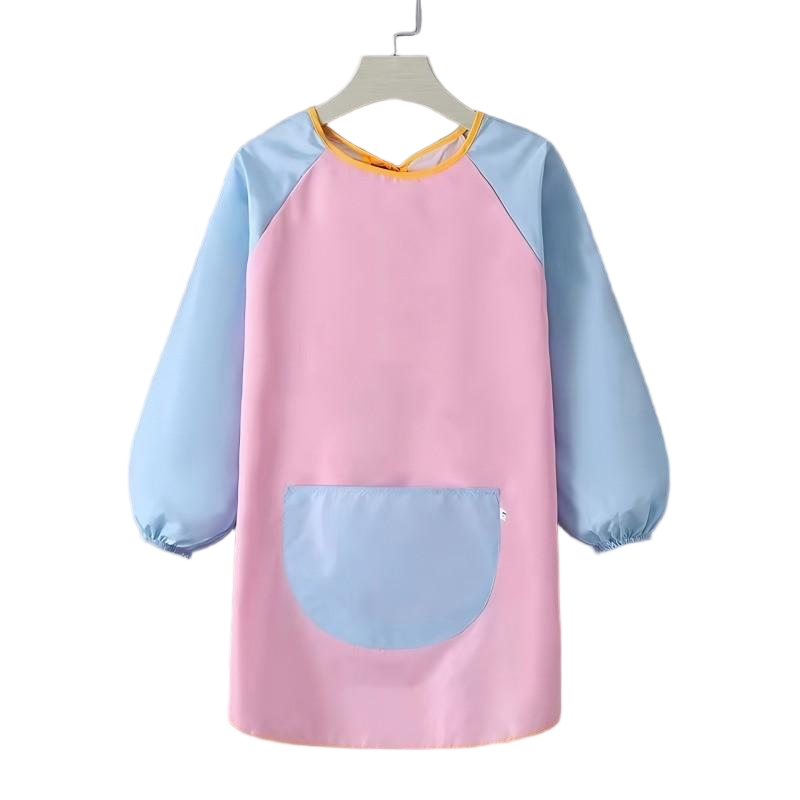Waterproof Kids Painting Smock | Long Sleeve Toddler Art Apron with Pocket for Messy Play